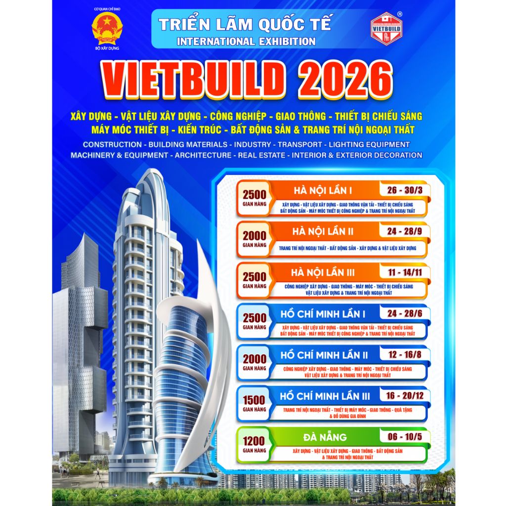 VIETBUILD HÀ NỘI 2026 – LẦN 1: Khi&nbsp;thi công gian hàng hội chợ triển lãm&nbsp;trở thành yếu tố tạo khác biệt